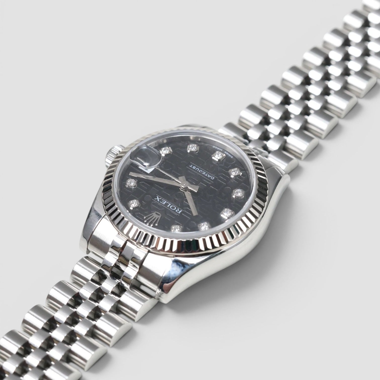 Datejust 31mm Black computer diamond dial jubilee