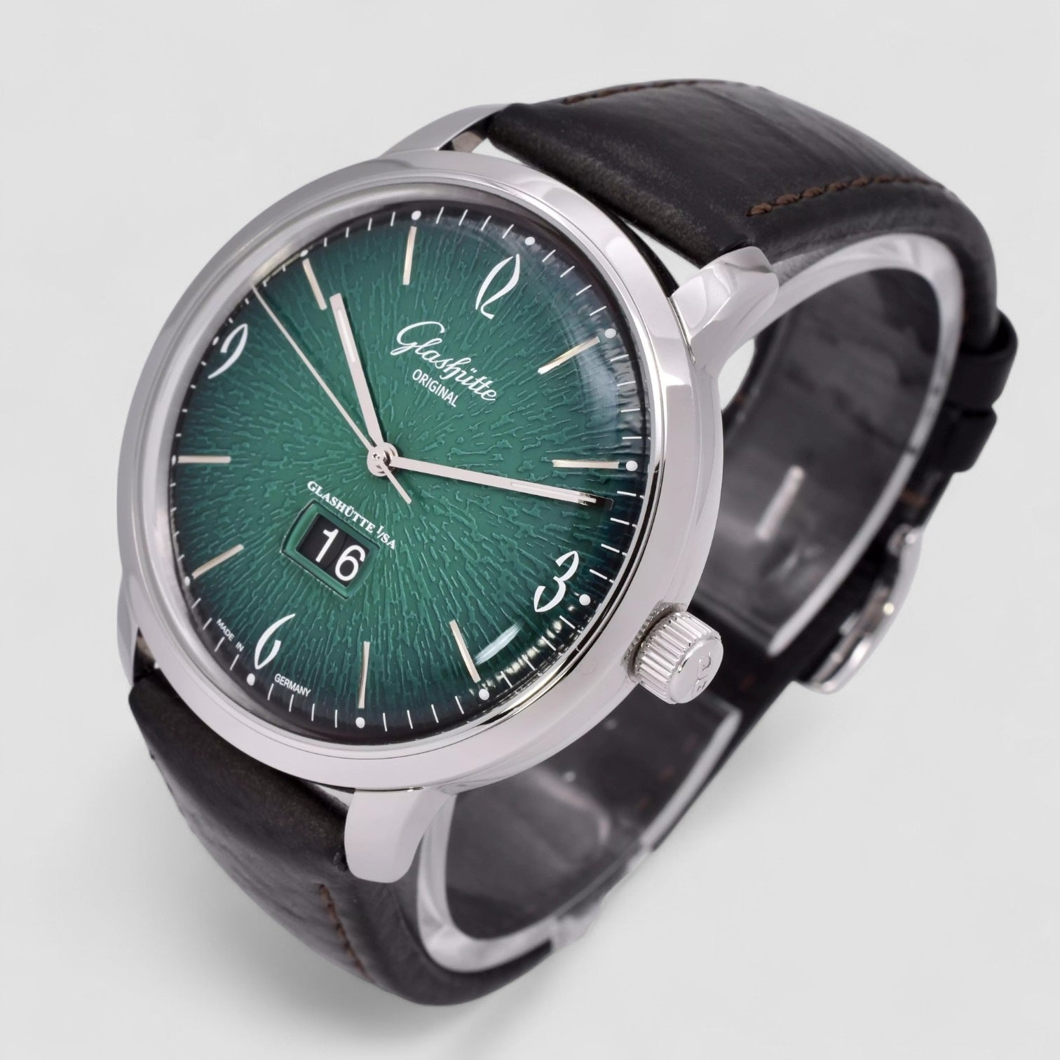 Glashutte Senator Sixties Automatic Green Dial Men's Watch