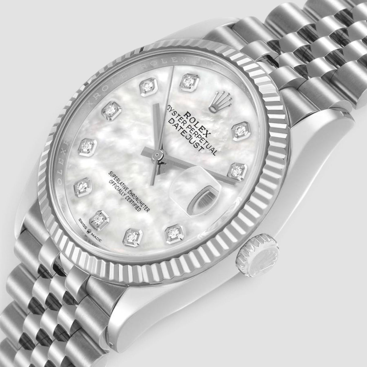 Datejust 36 Mother-of-Pearl Diamond Dial Jubilee