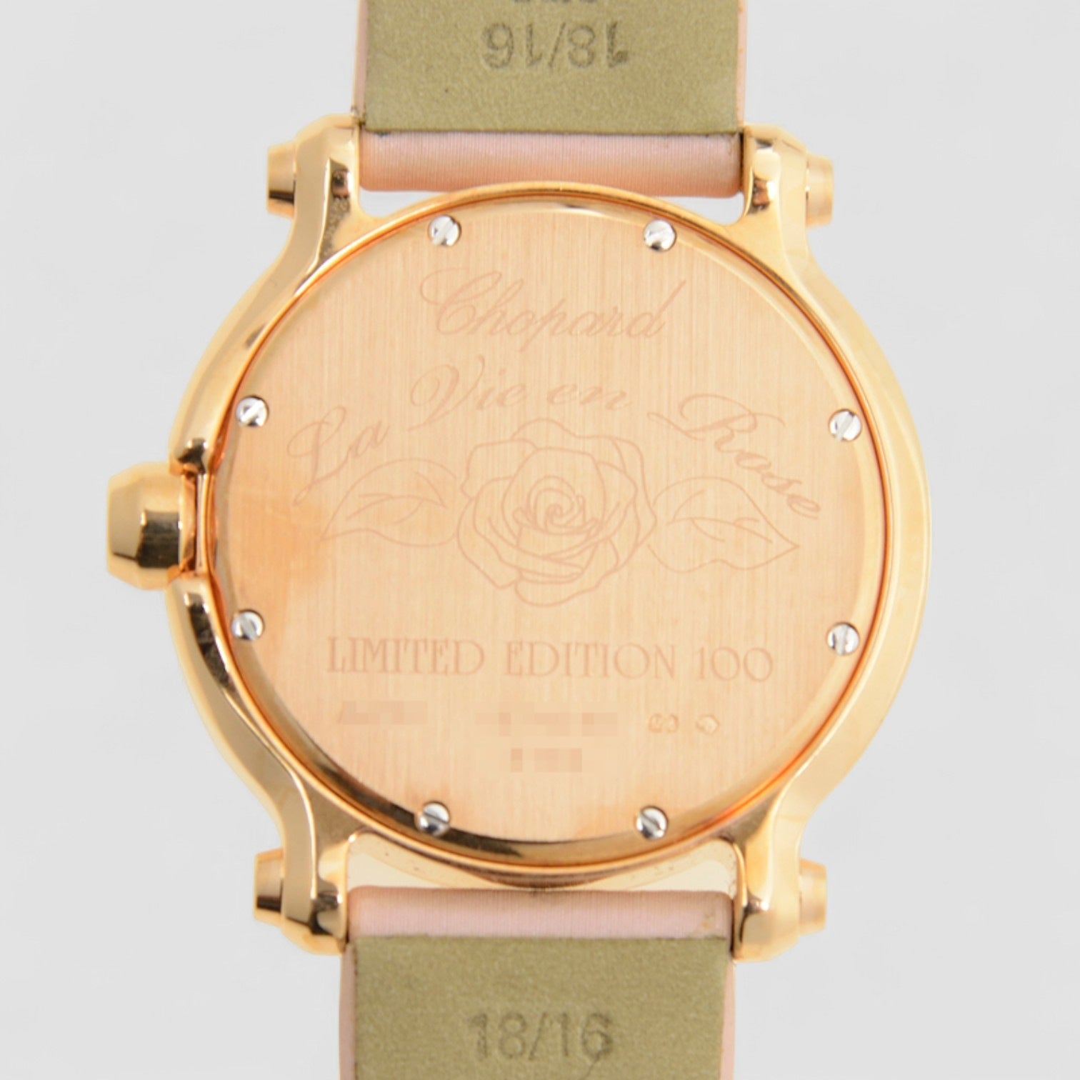 Happy Sport Medium La Vie en Rose Watch