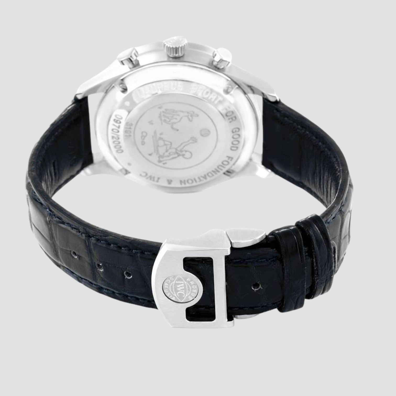 Portuguese Chronograph Blue Dial Steel Mens Watch