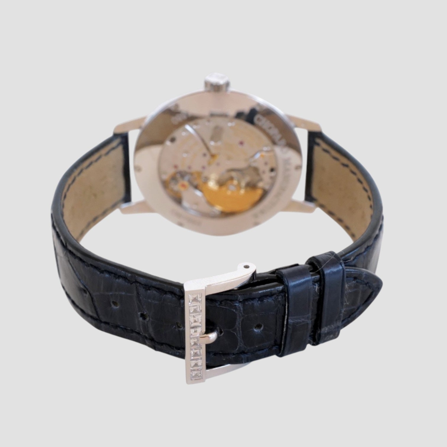 L.U.C Twin 18K White Gold Baguette Diamonds