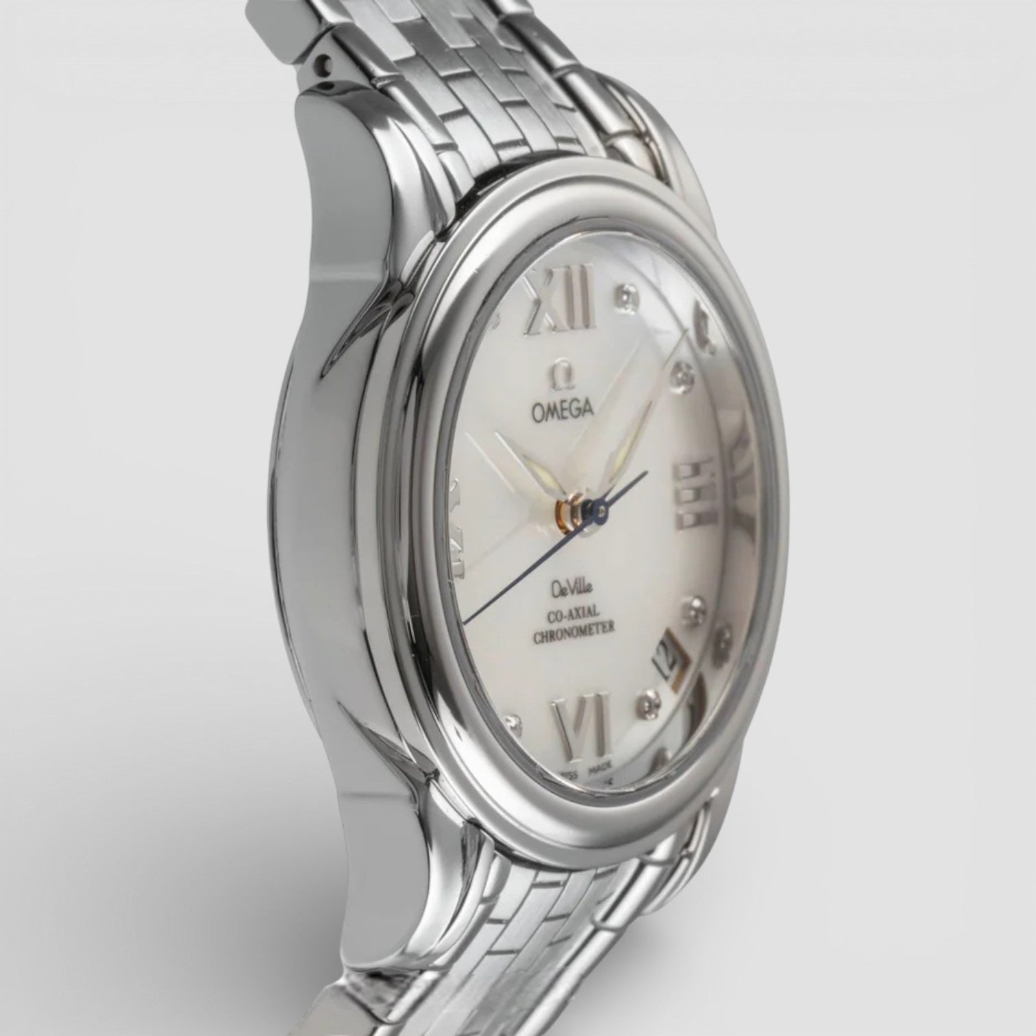 De Ville acier automatique montre pour femmes