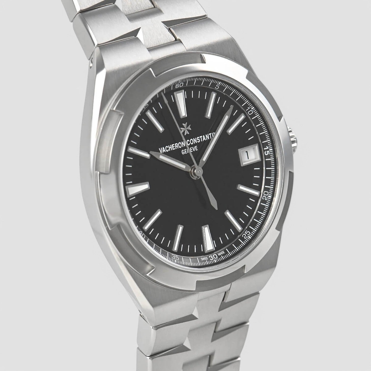 Overseas Self-Winding Steel 41mm Black Dial