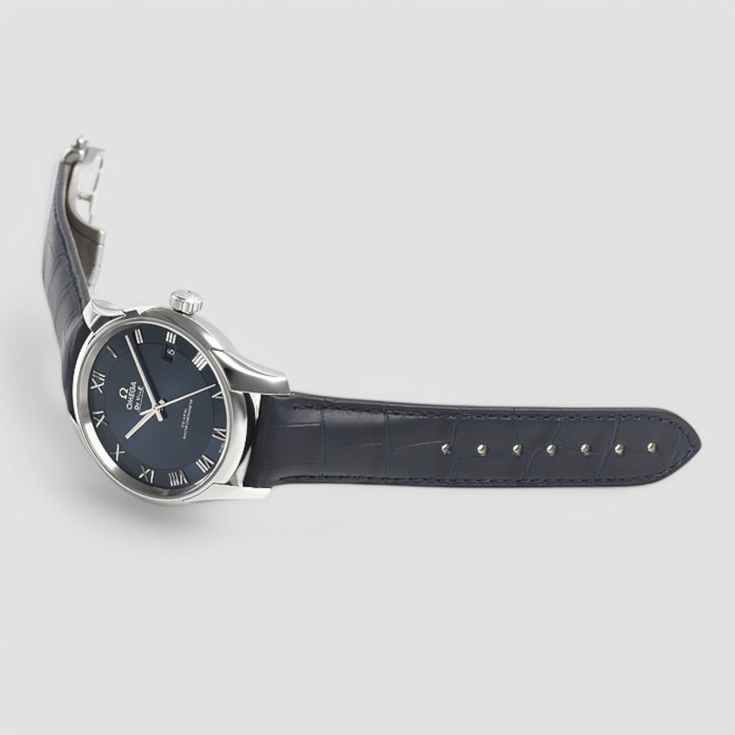 De Ville Hour Vision Automatic Chronometer Blue Dial Men's Watch