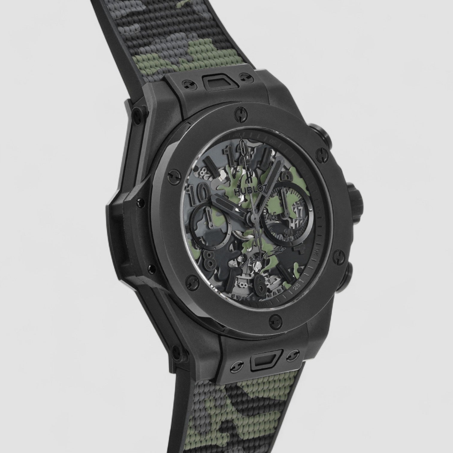 Big Bang Camo Yohji Yamamoto Chronograph Automatic Green Dial Men's Watch