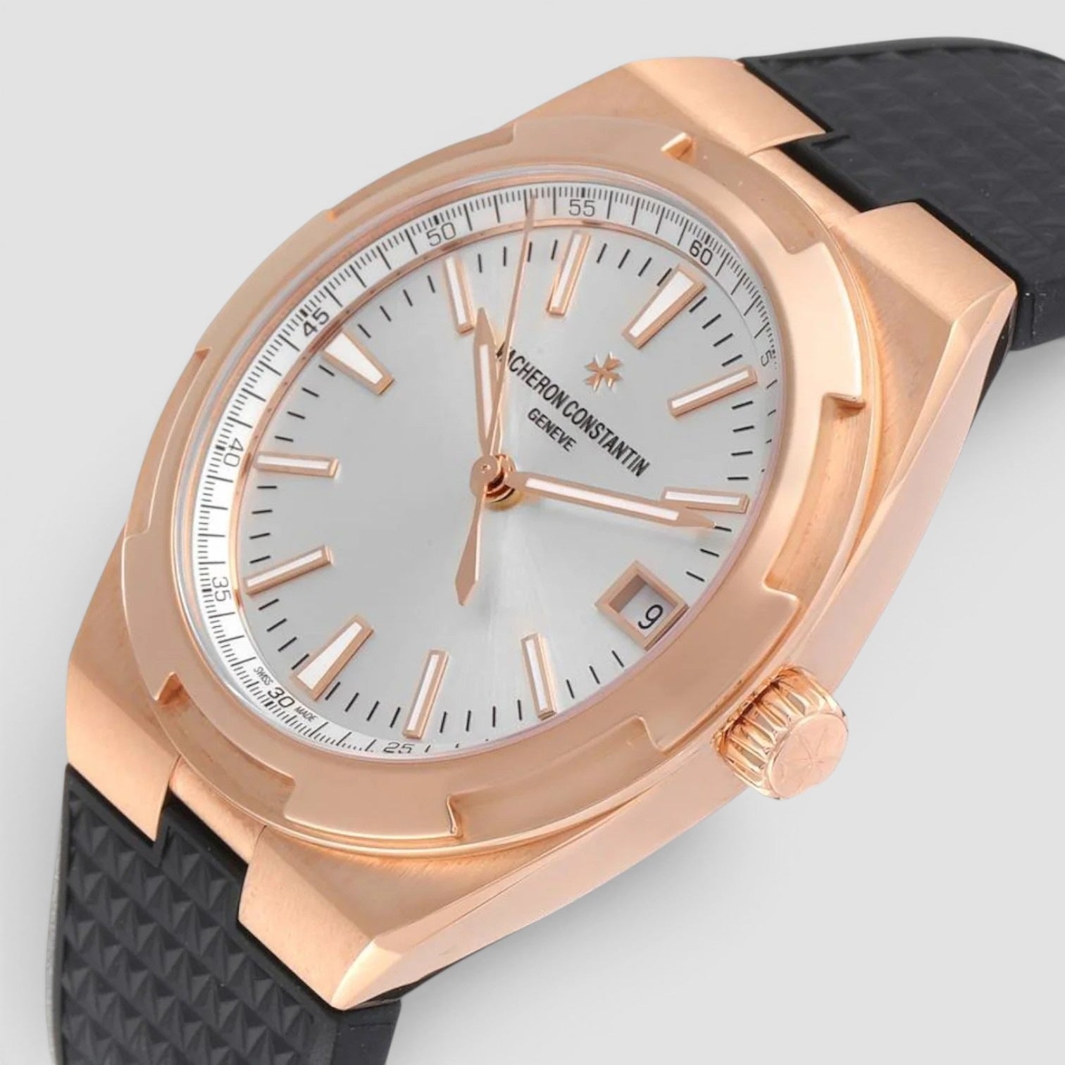 Overseas 41mm Rose Gold Silver Dial