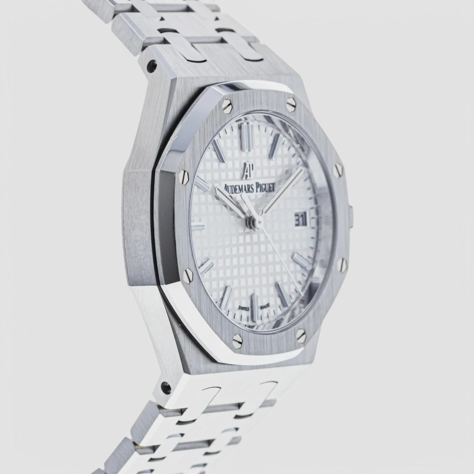 Royal Oak 77350ST White Dial SS 34MM