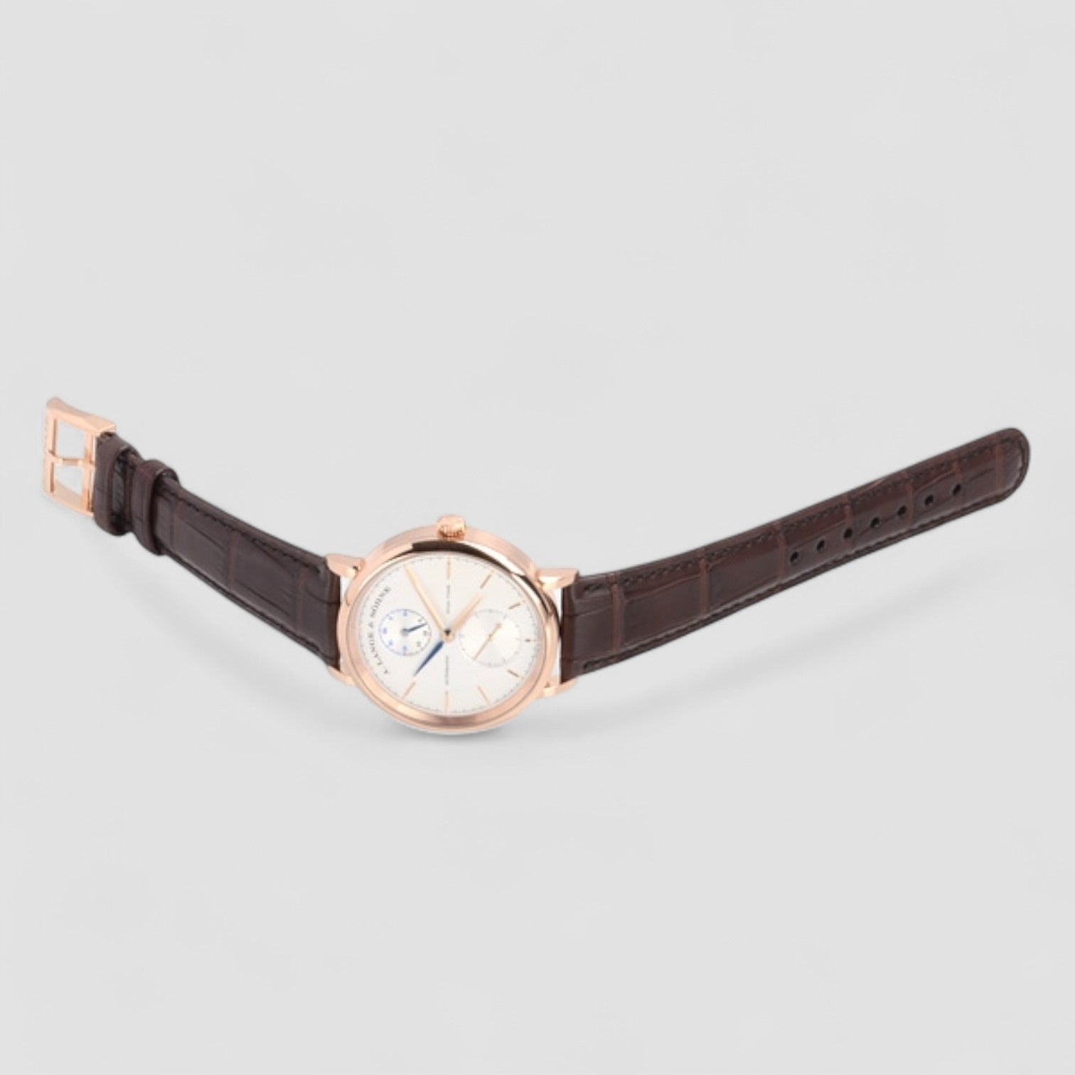 Saxonia Dual Time 18K Rose Gold