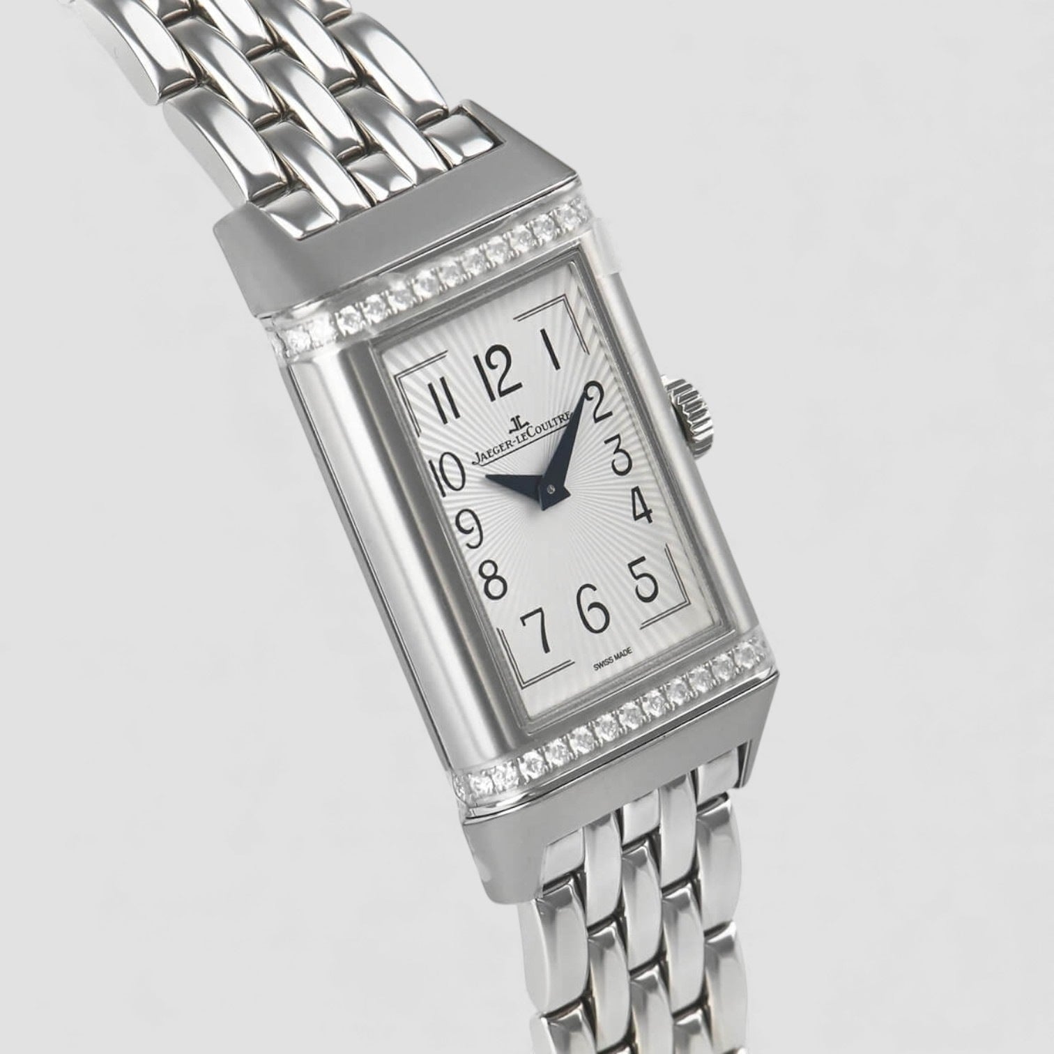 Reverso Hand Wind Diamond Ladies Watch