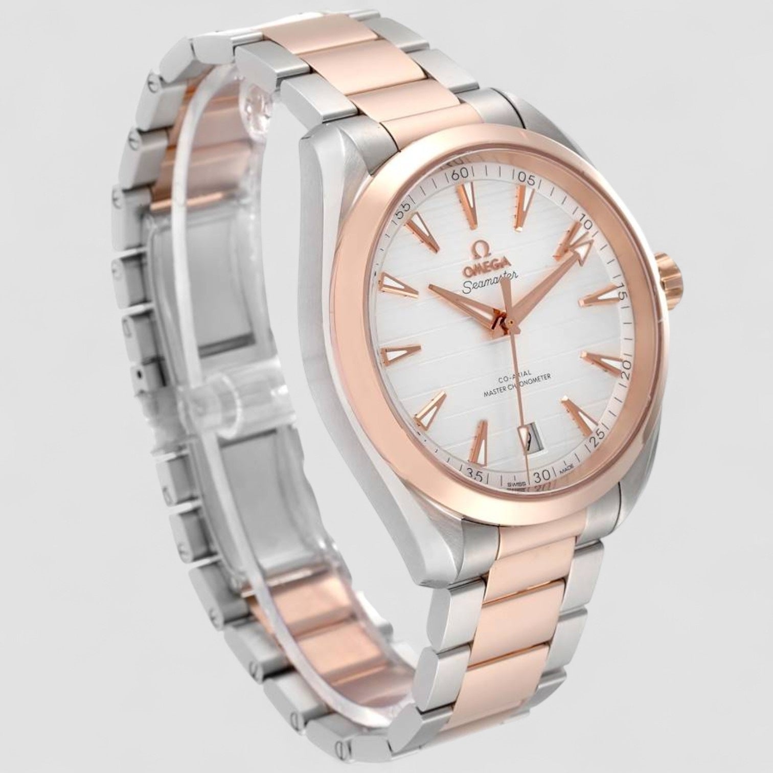 Aqua Terra 41 Steel Rose Gold Mens Watch