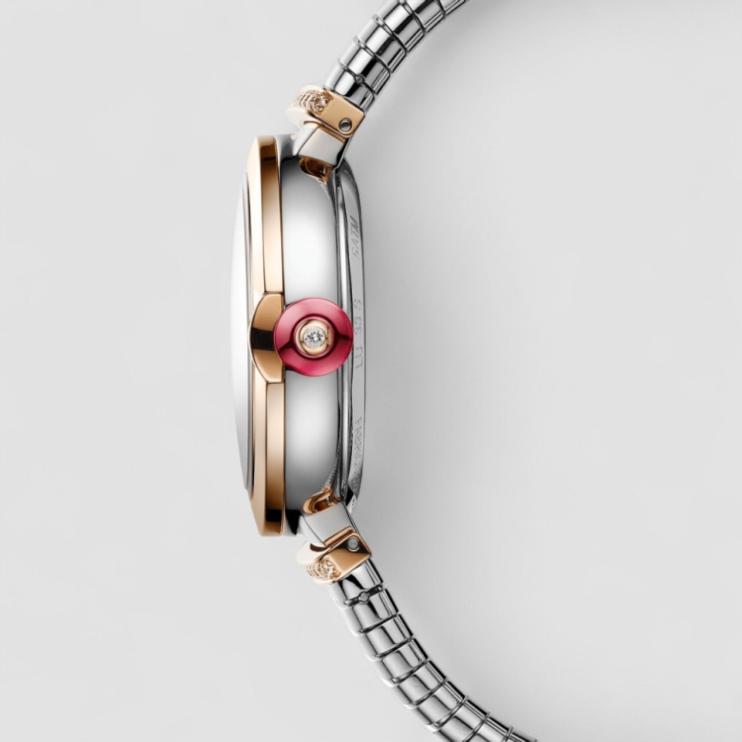LVCEA Automatic Skeleton Dial 18kt Rose Gold Ladies Watch