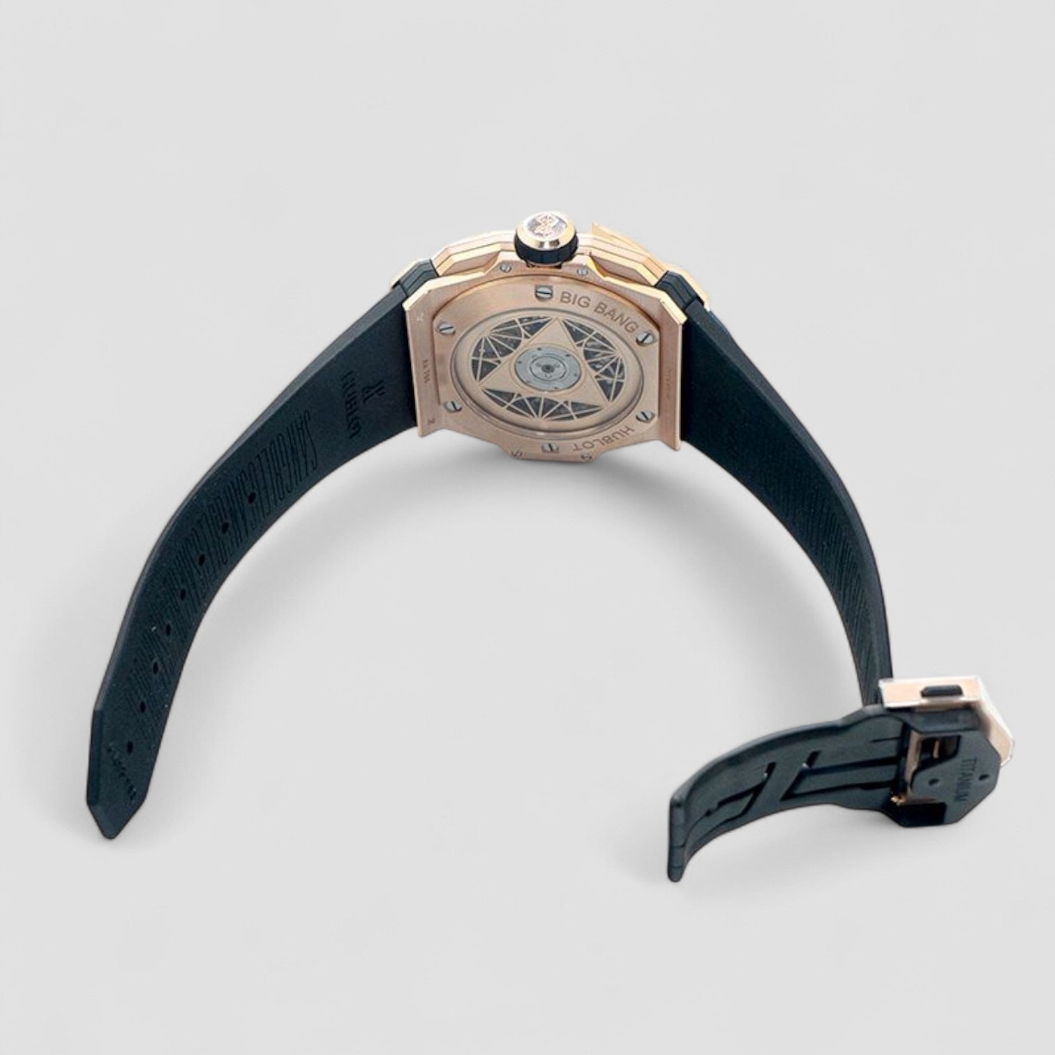 Sang Bleu Ii King Gold Big Bang Unico Blue Pave 45