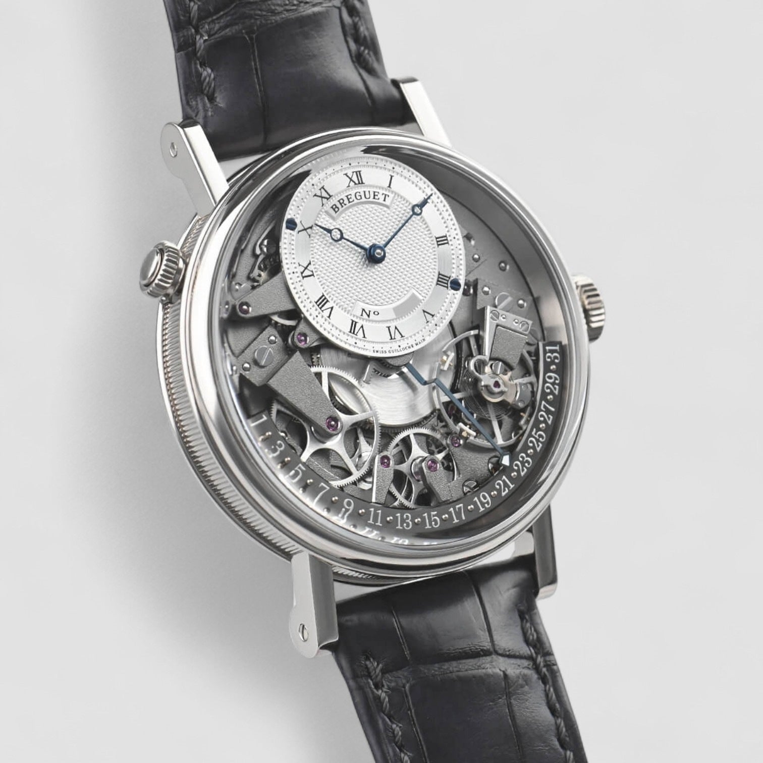 La Tradition 7957 Quantieme Retrograde 18k White Gold Full Set