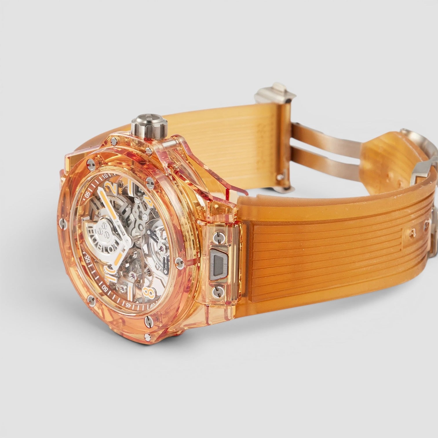 Big Bang Tourbillon Automatic Orange Sapphire 45mm Skeleton Dial