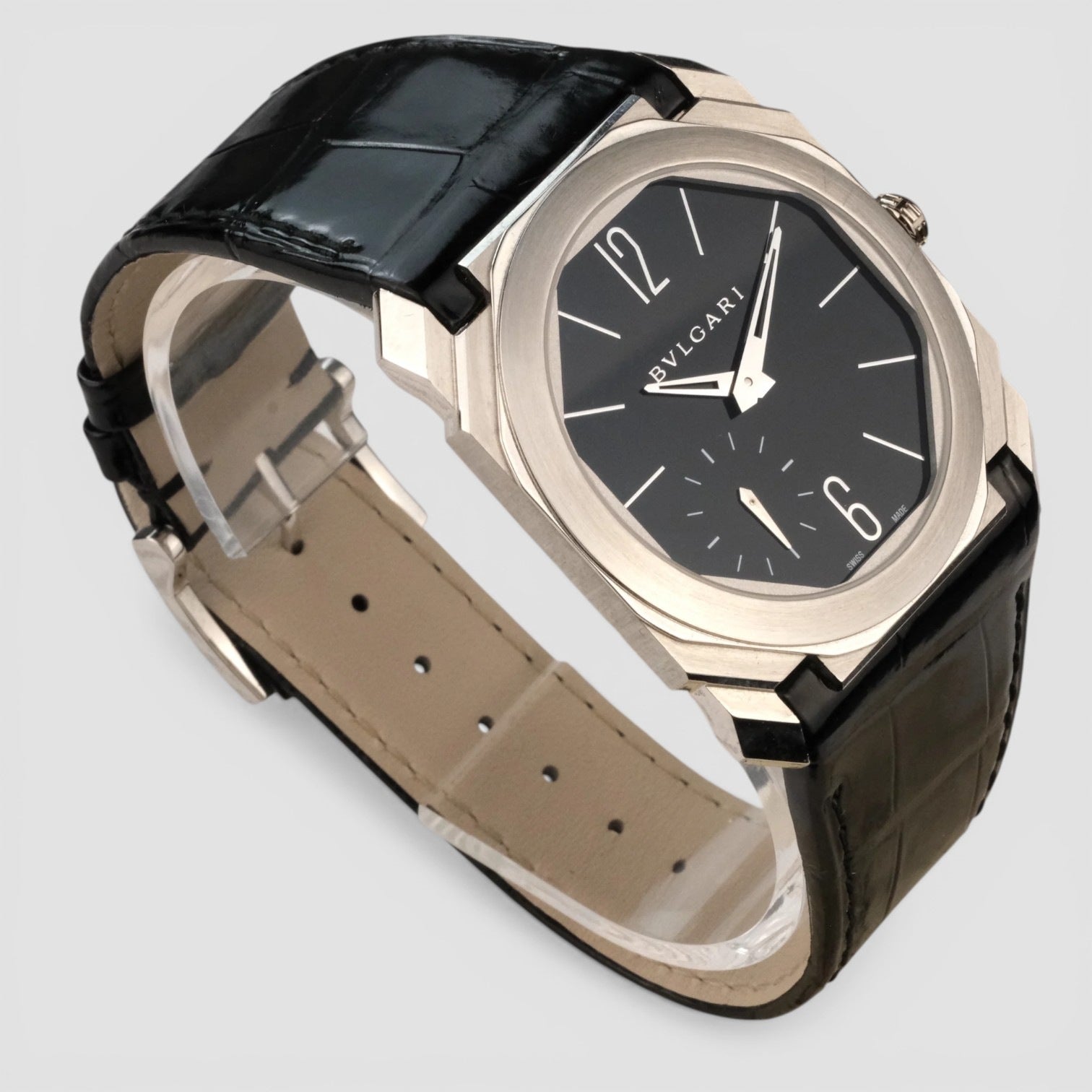 Dial Extra Thin Men's Watch Octo Finissimo Black