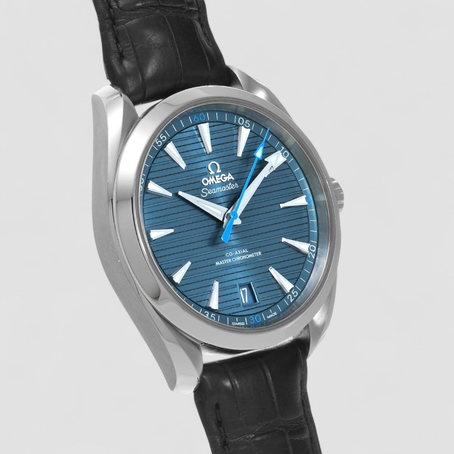 Seamaster Aqua Terra Co-Axial Chronometer Automatic Blue Dial Men's Watch