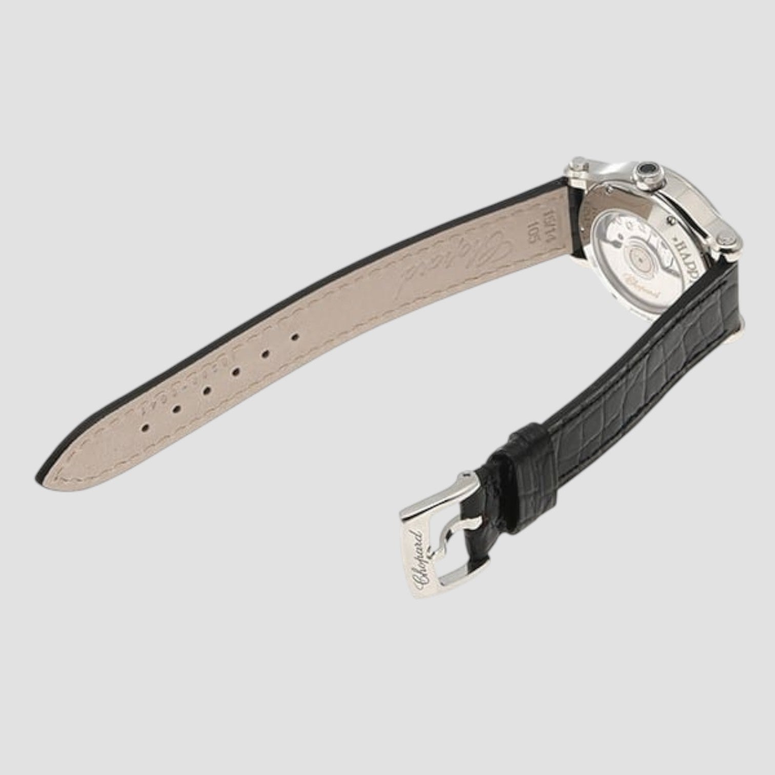 Happy Sport 30 mm Automatic Silver Dial Diamonds Ladies Watch