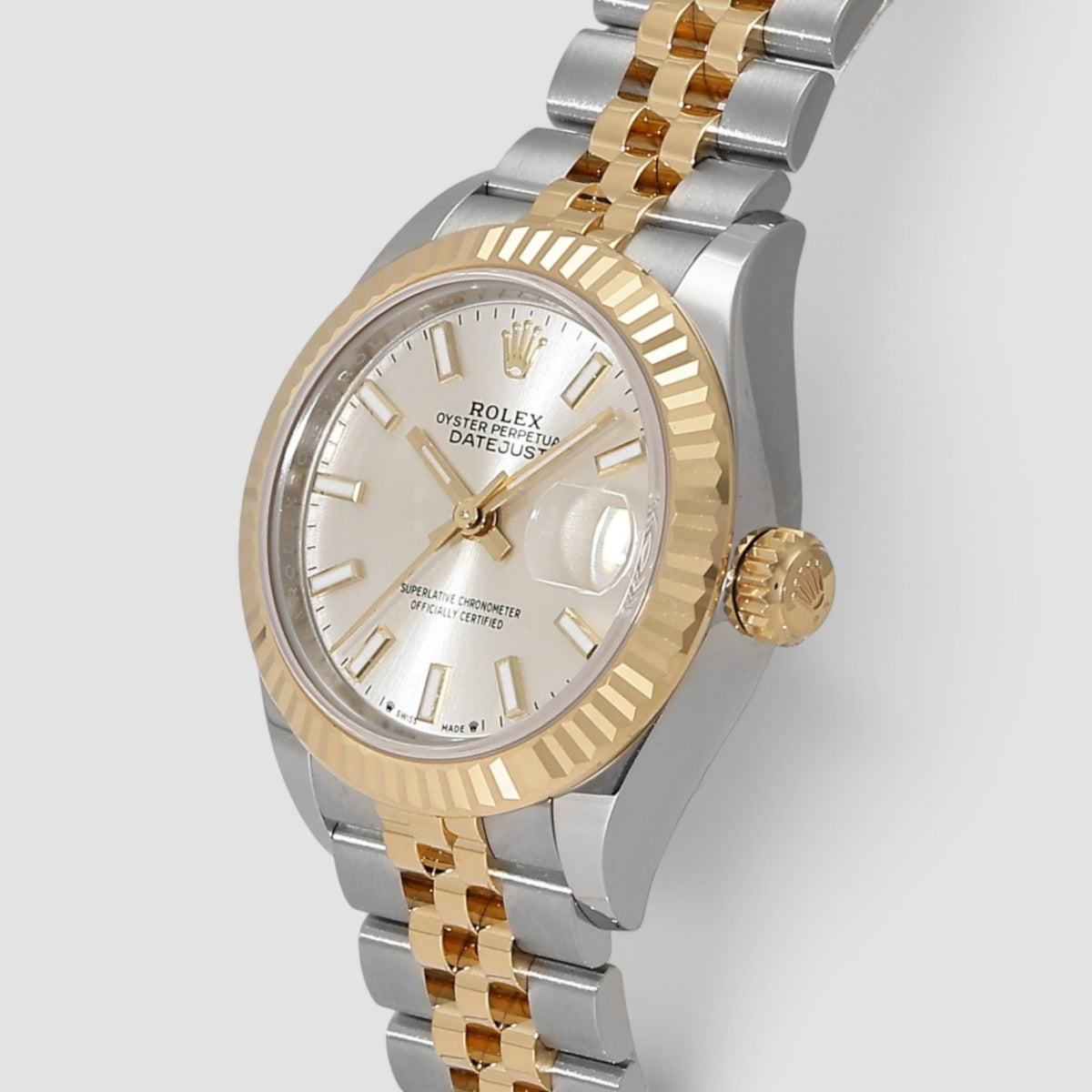 Lady-Datejust 28 Silver Index Dial Jubilee