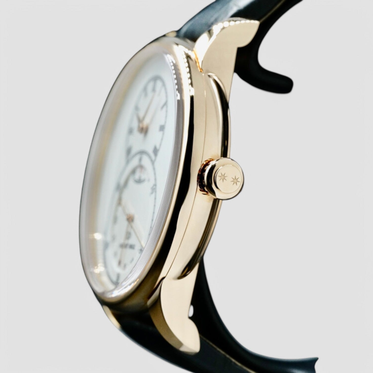 Grande Seconde Quantieme Automatic Rose Gold Ivory Dial