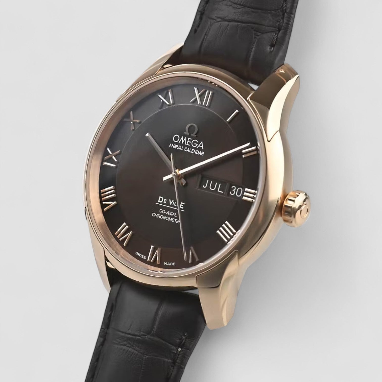 De Ville Co-Axial Annual Calendar Mens Watch