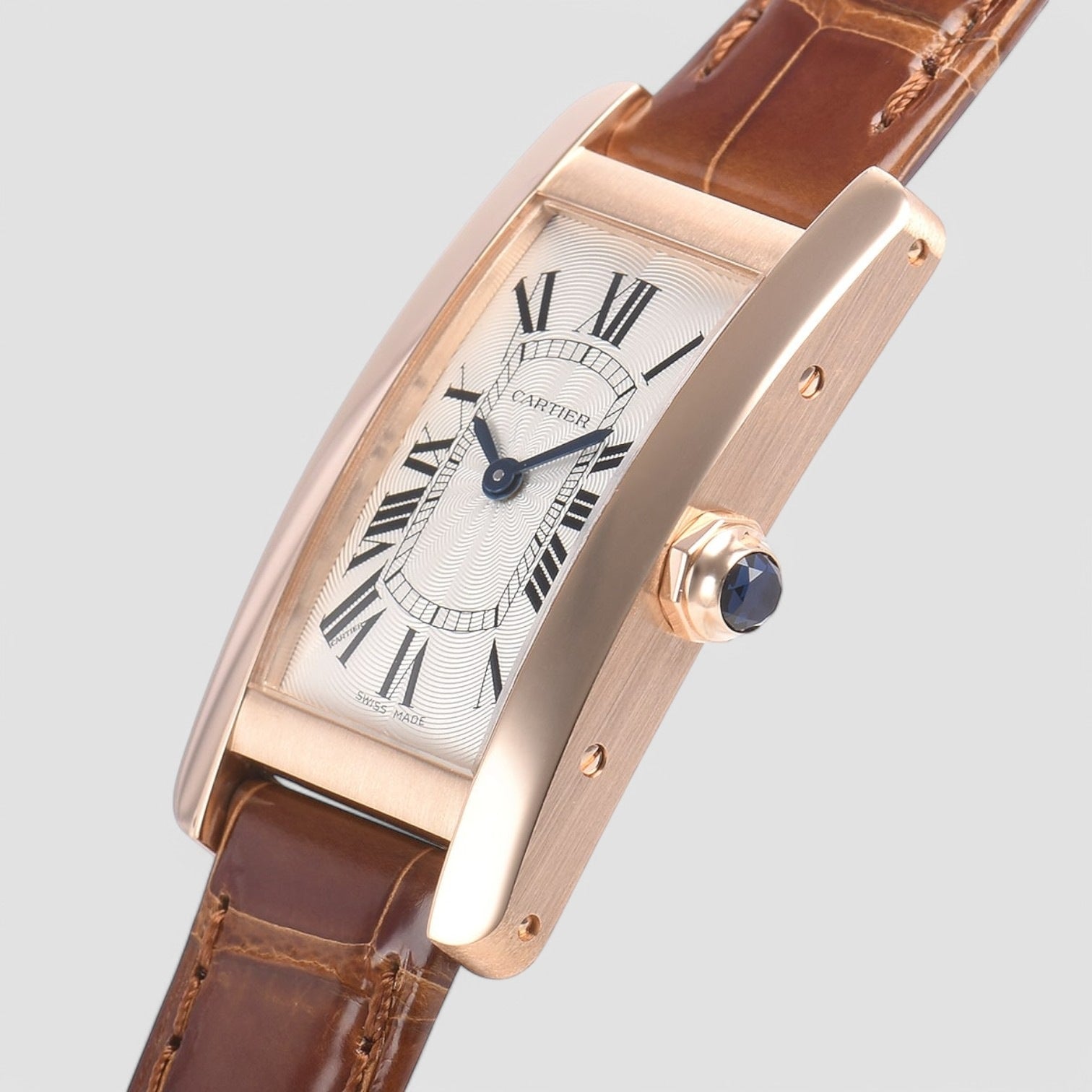 Tank Americaine 18K Rose Gold Ladies Watch