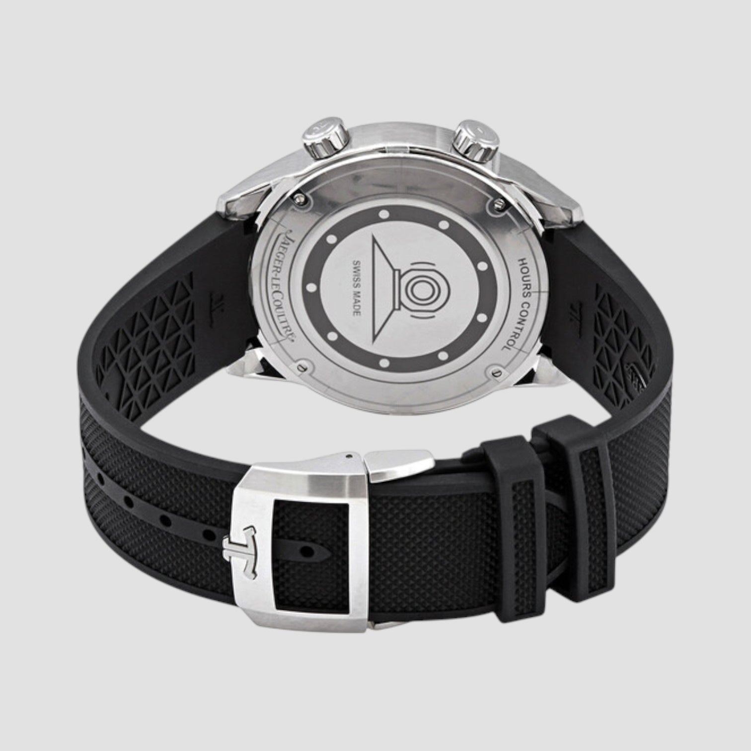 Polaris Date Automatic Black Dial Men's Rubber Watch