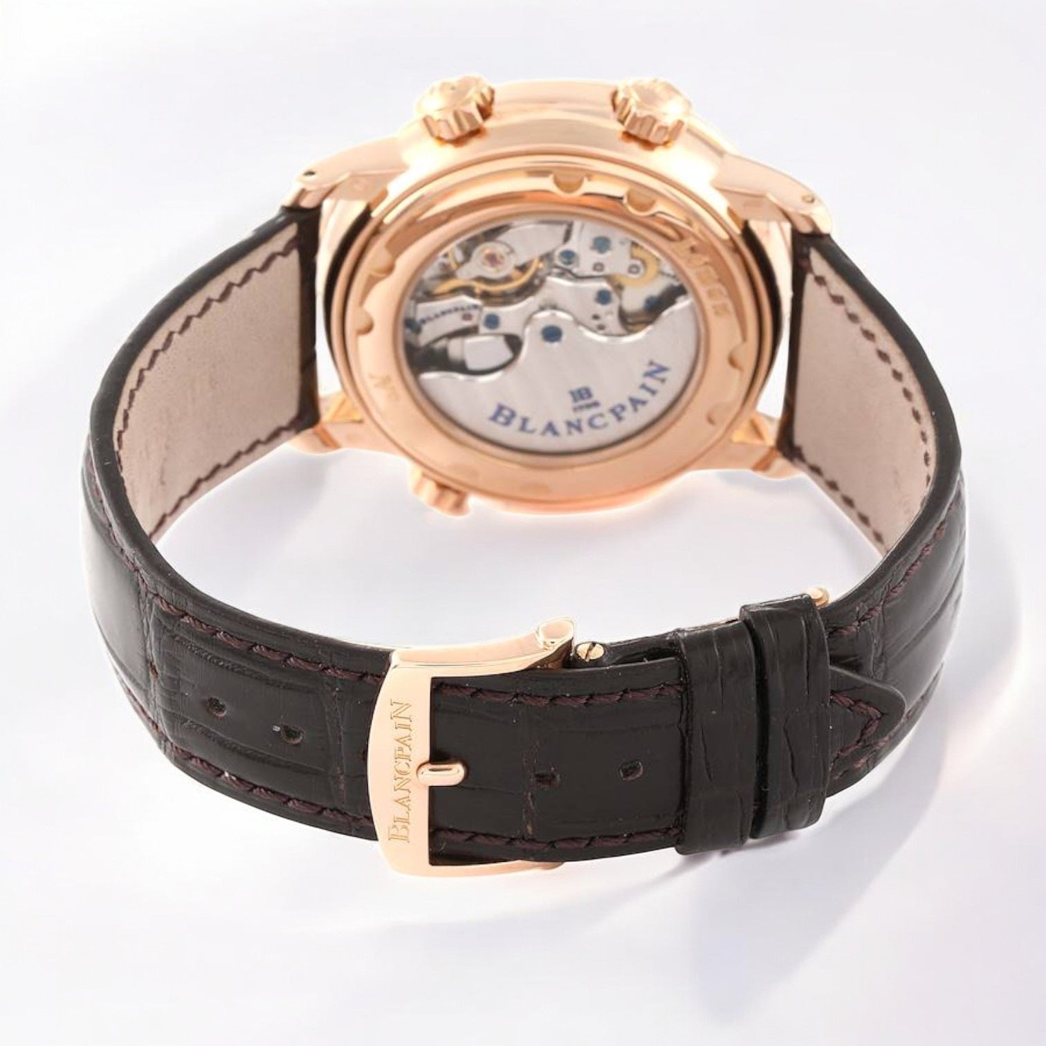 Leman Reveil GMT Alarm Rose Gold Mens Watch