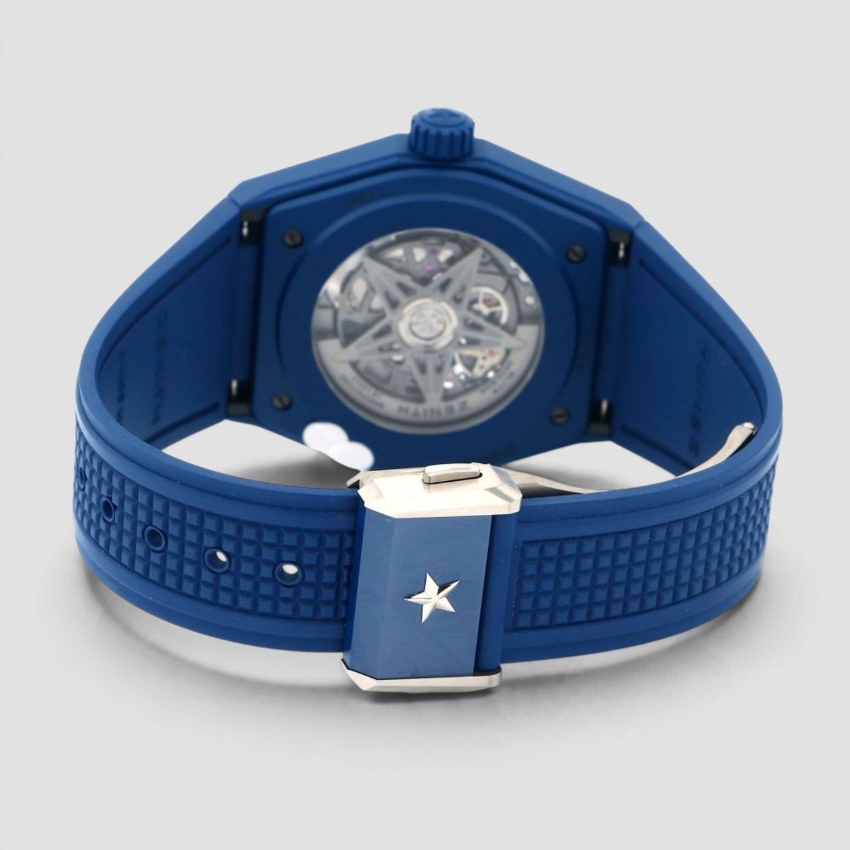 Defy Classic Blue Skeleton Dial Ceramic