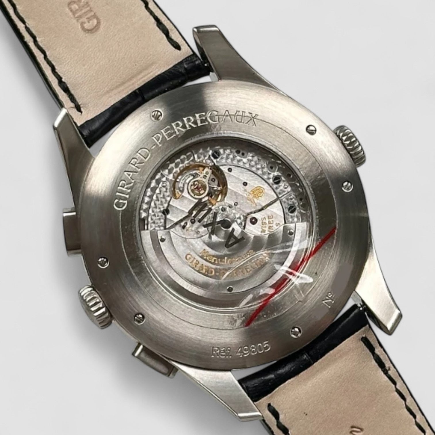 World Time WW.TC Stainless Steel Chronograph Black Dial
