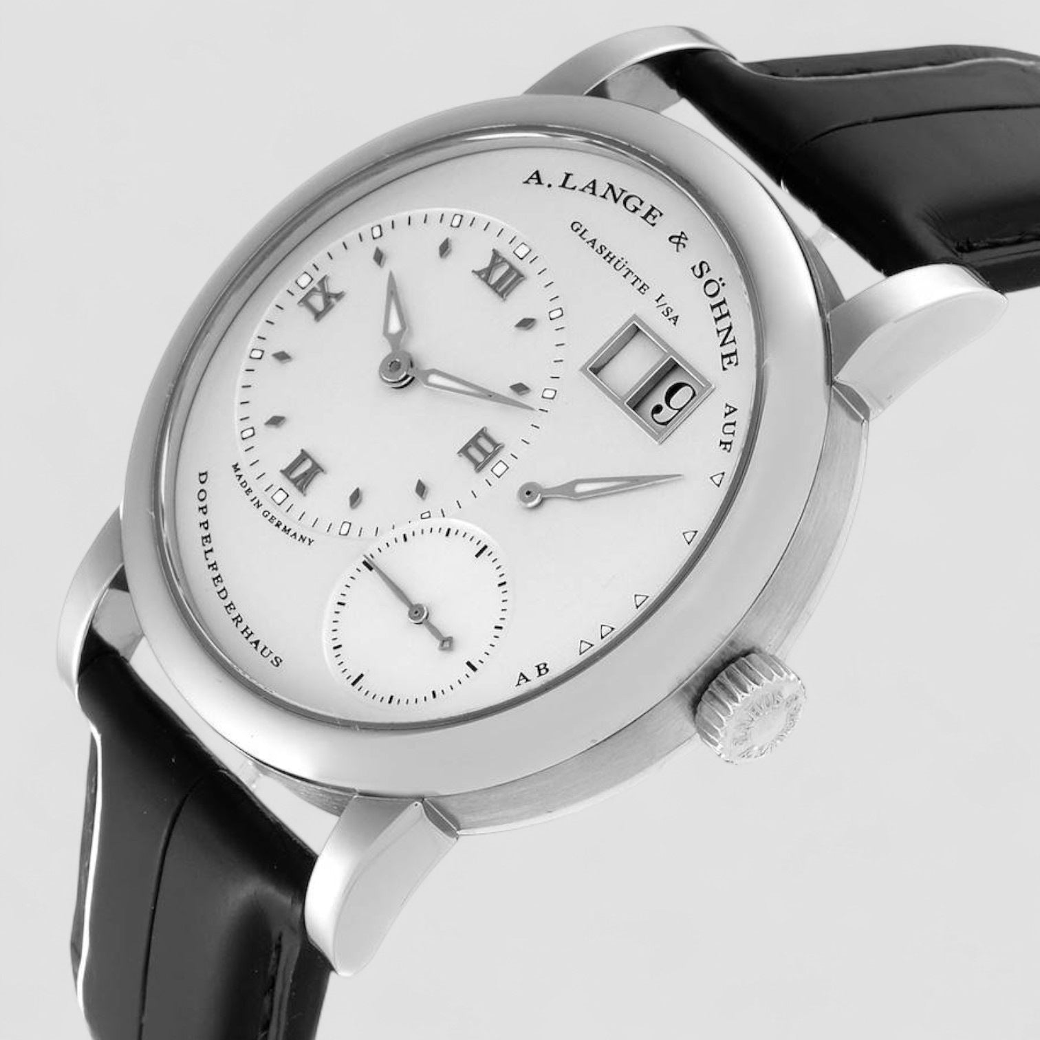 Lange 1 White Gold Silver Dial Mens Watch