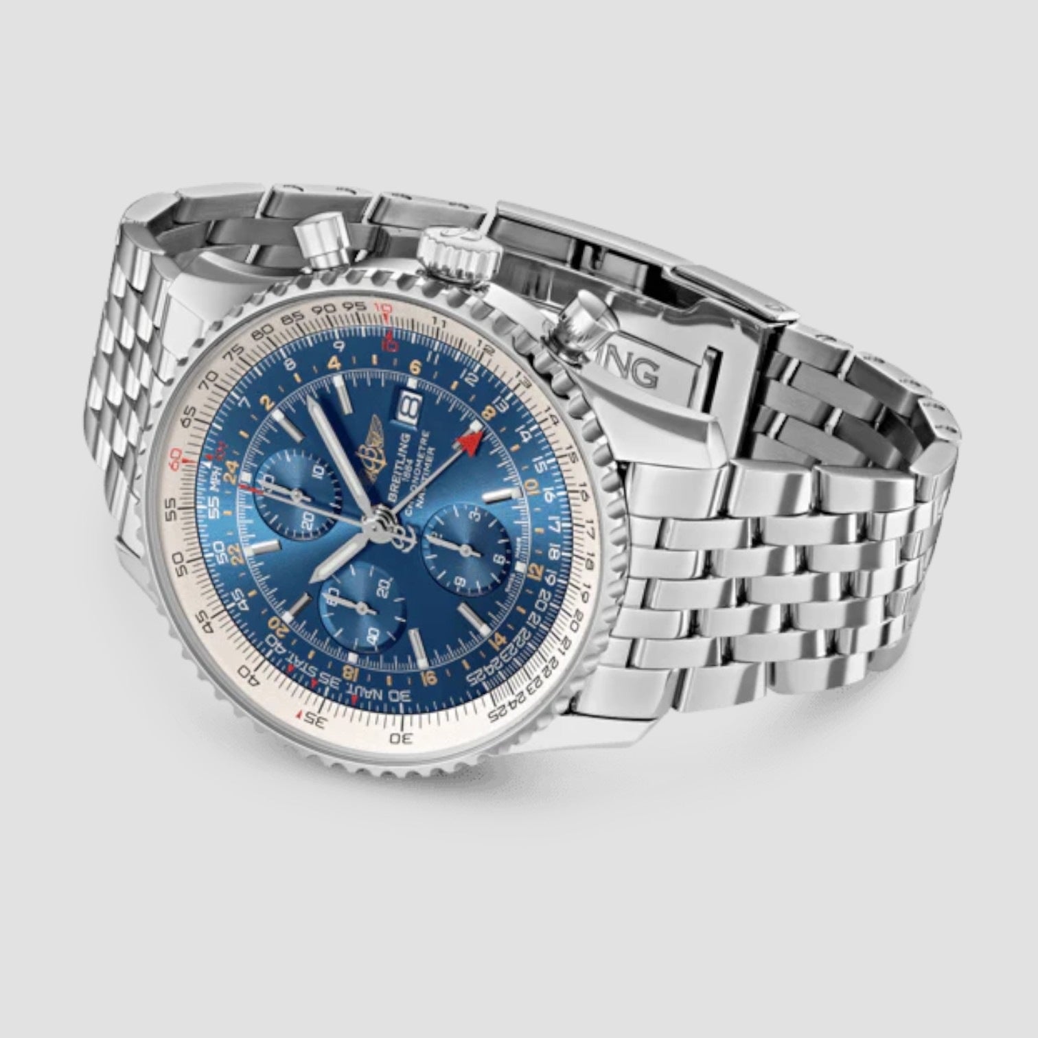 Navitimer Chronograph GMT 46 Steel Bracelet Watch