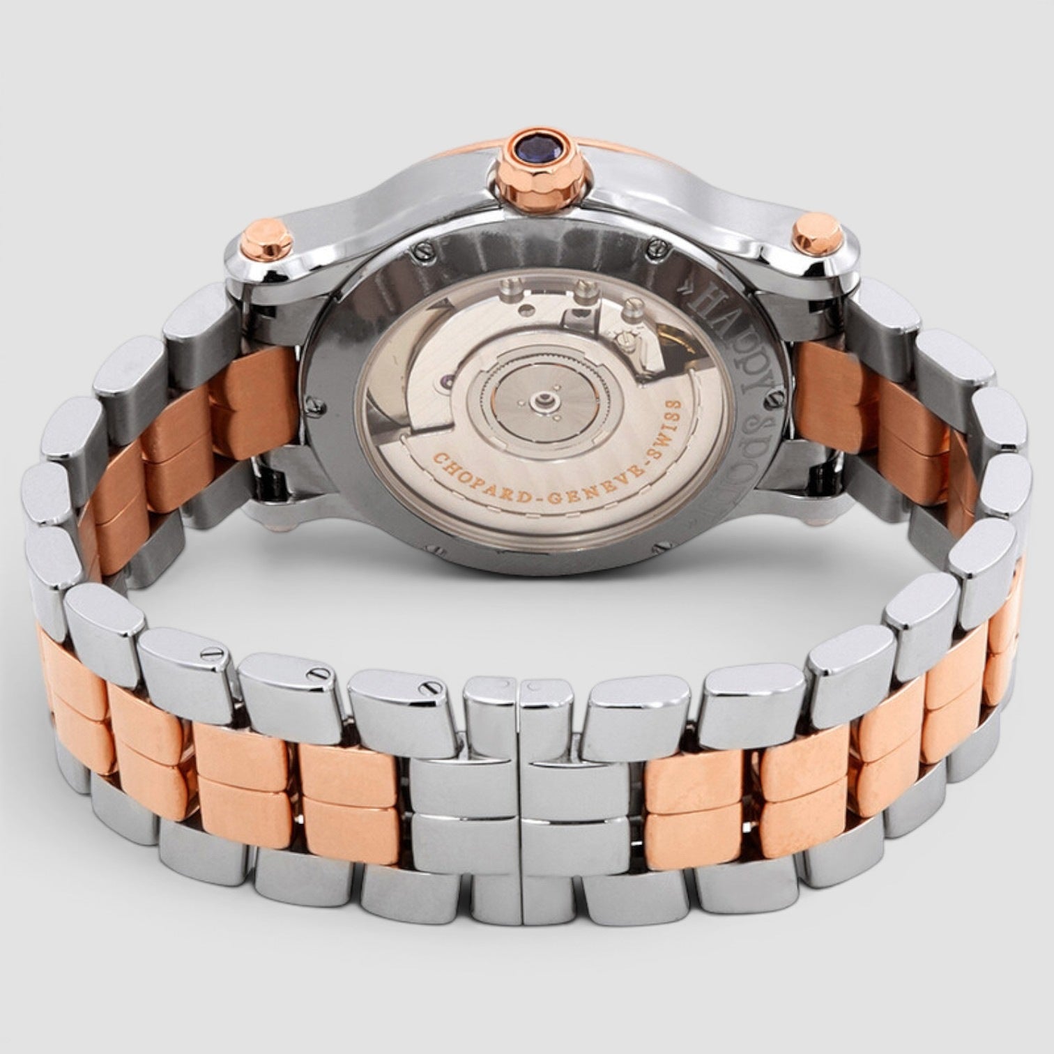 Happy Sport 36mm Gold & Steel Diamond Dial