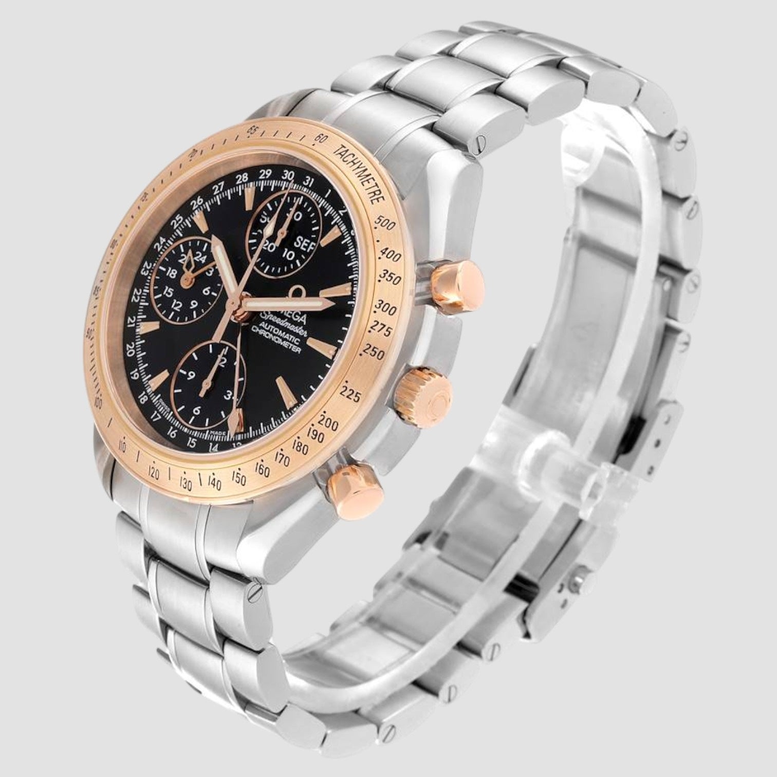 Speedmaster Day-Date 40 Steel Rose Gold Watch