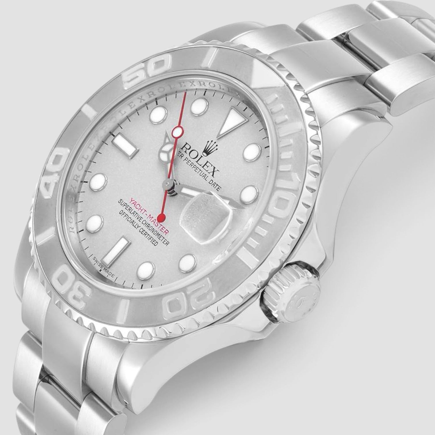 Yacht-Master 40mm Stainless Steel & Platinum Silver Dial