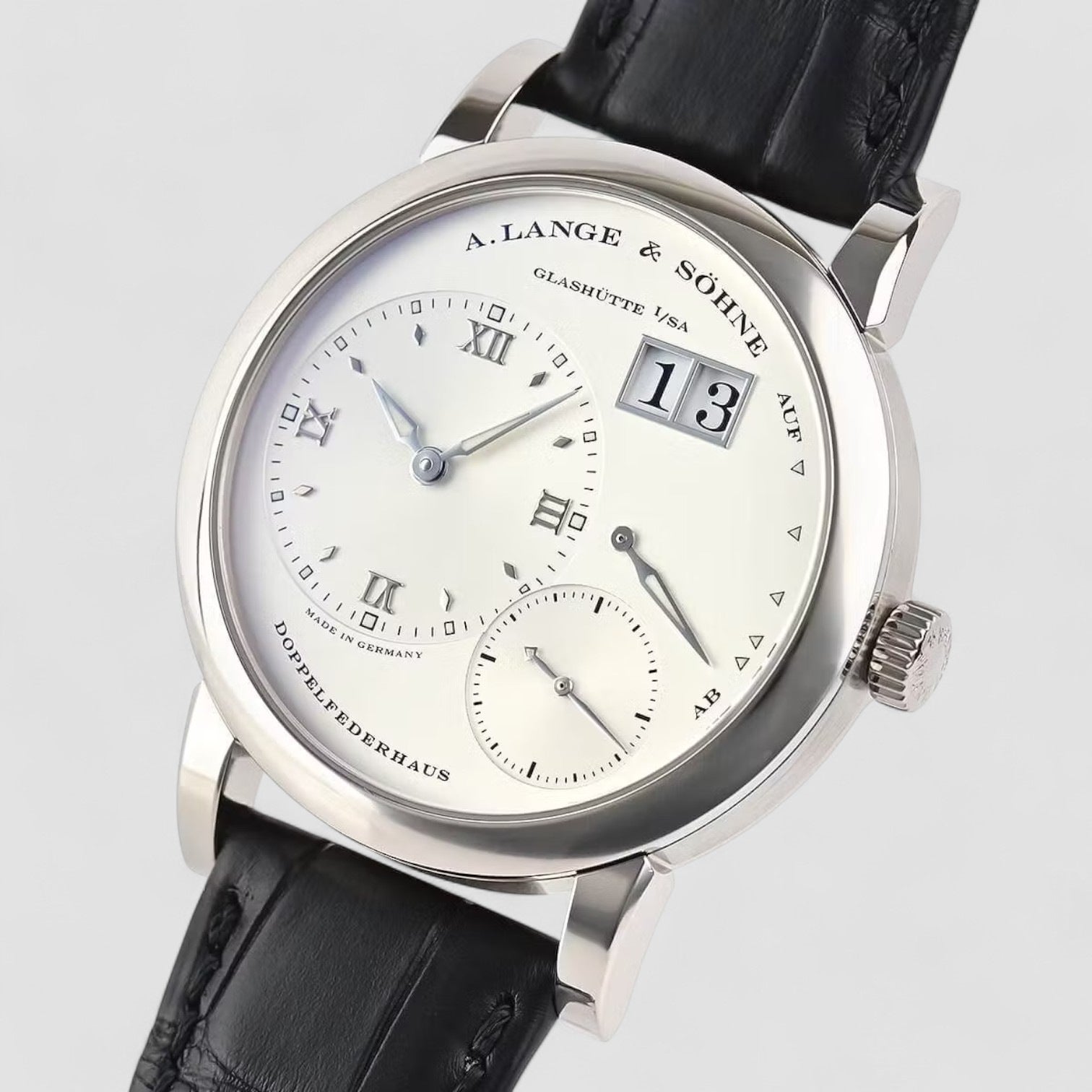 Lange 1 18K White Gold Silver Dial