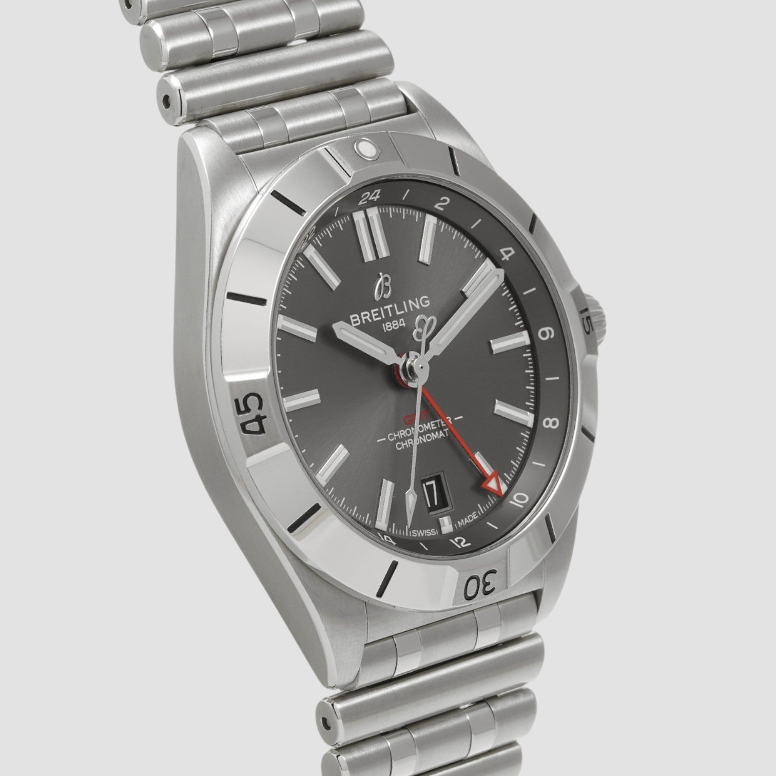 Chronomat GMT 40 Automatic Chronometer Grey Dial Men's Watch