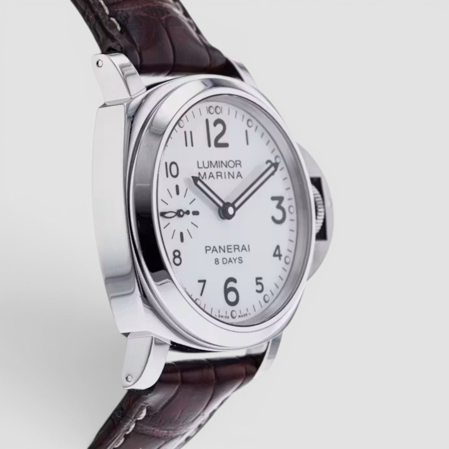 Luminor Marina 8 Days Acciaio 44mm Stainless Steel White Dial