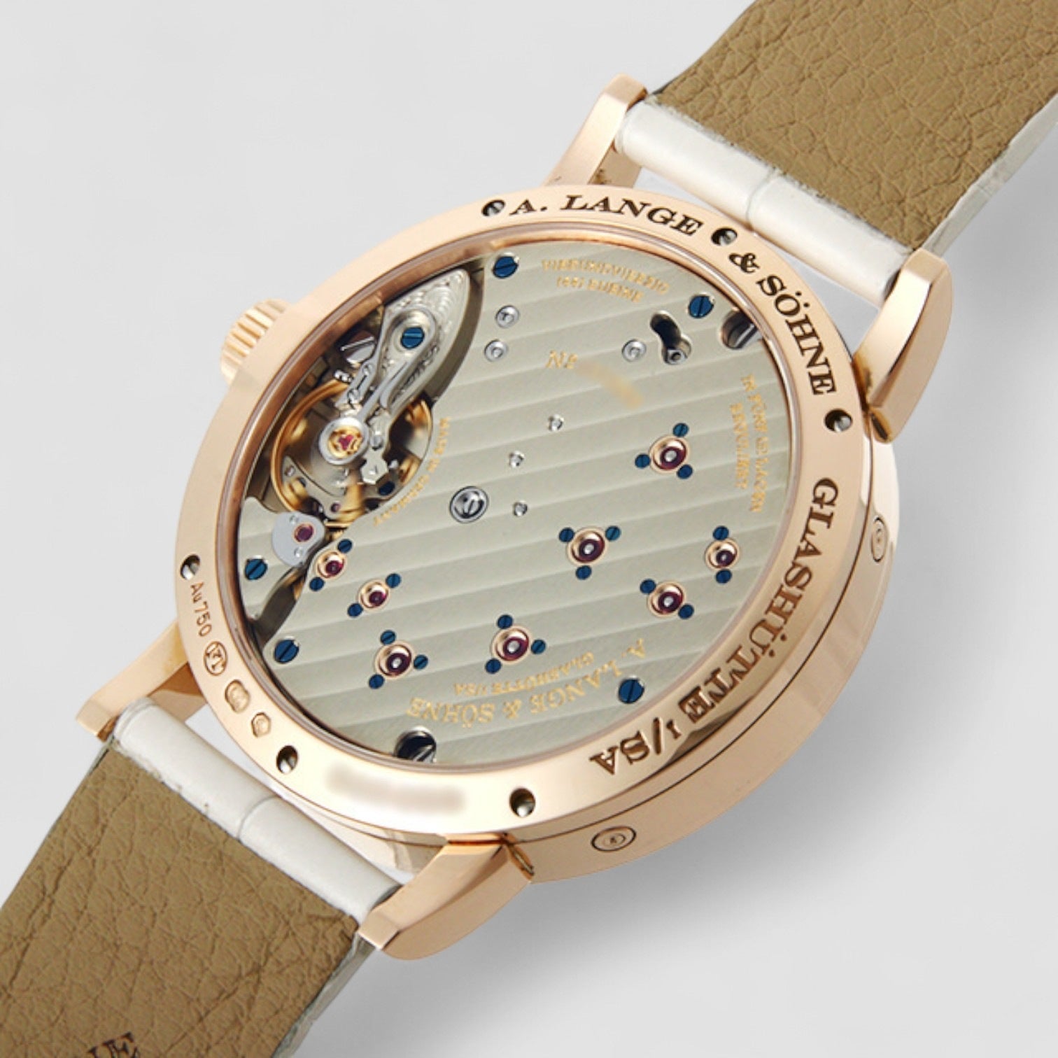 Little Lange 1 Moon Phase Pink Rose Gold Diamond Bezel 36.8mm