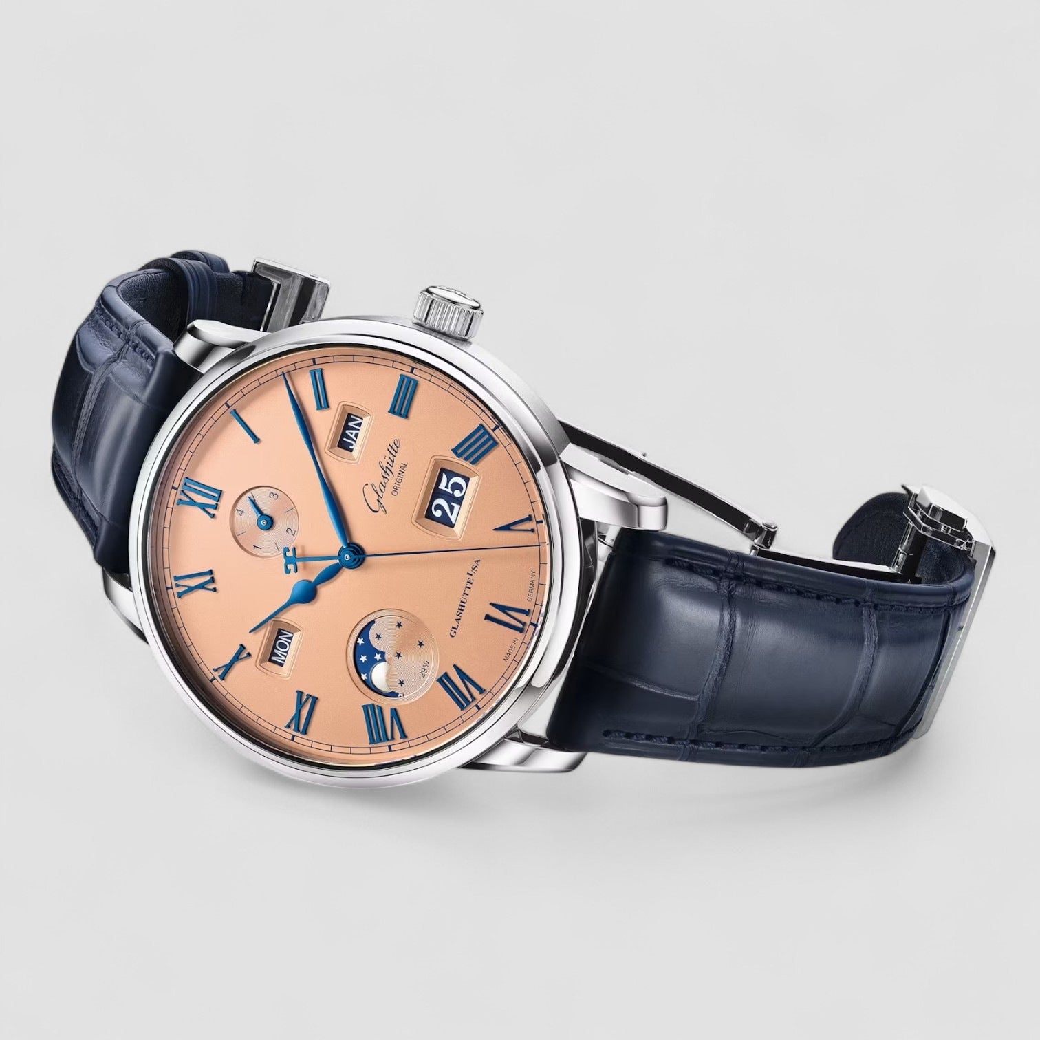 Senator Excellence Perpetual Calendar Salmon 42mm