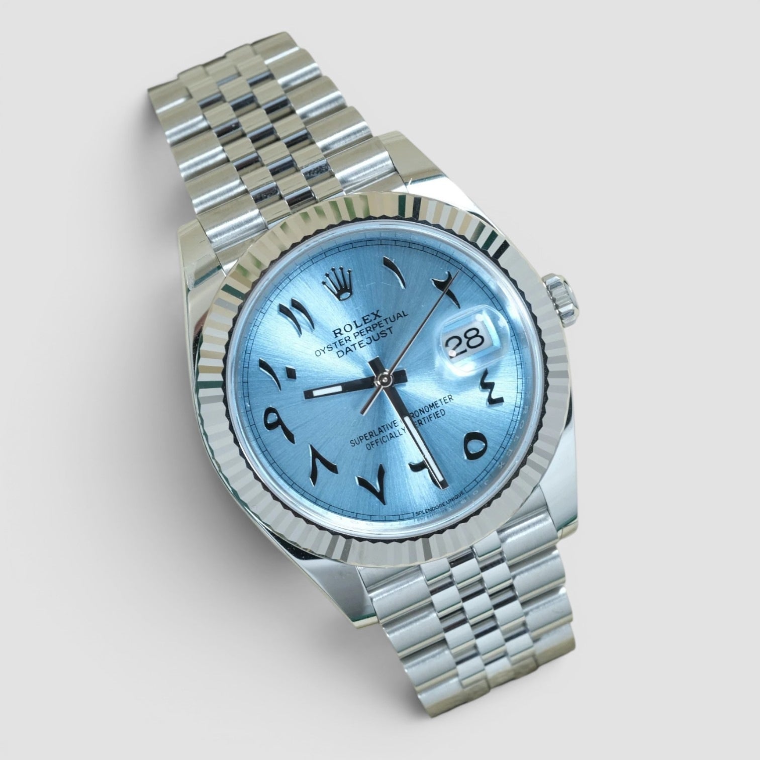Datejust 41mm Ice Blue Arabic Dial Custom