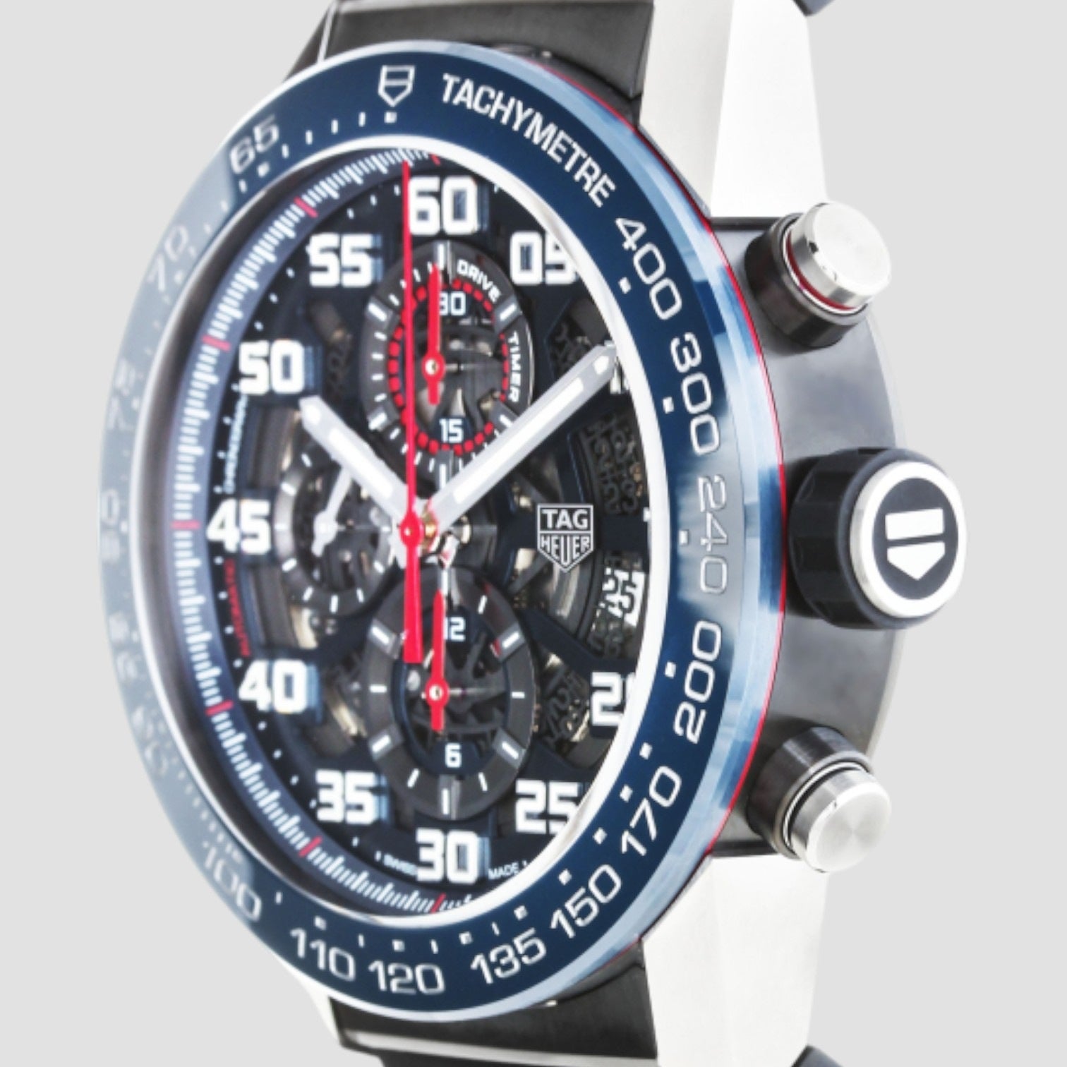 Carrera Caliber Heuer 01 Skeleton 45mm Mens Watch