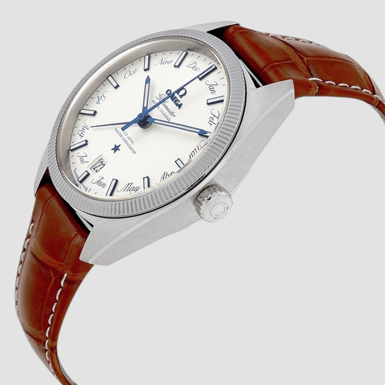 Globemaster Annual Calendar SS Silver Dial