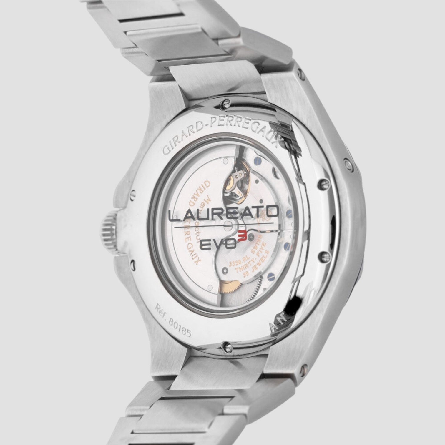 Laureato EVO Power Reserve Moon SS White Dial