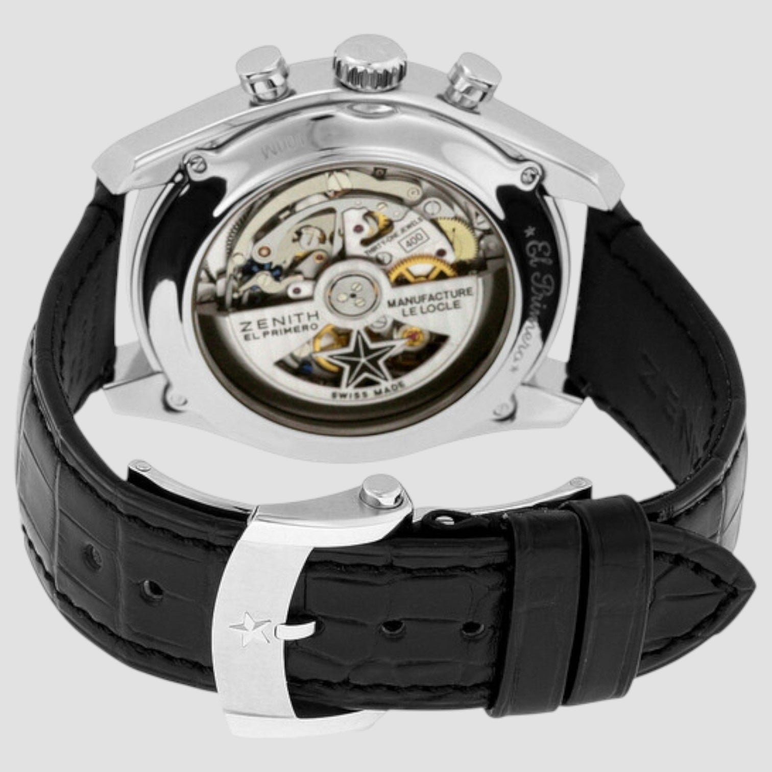 El Primero 36'000 VpH Black Dial Chronograph Automatic Men's Watch