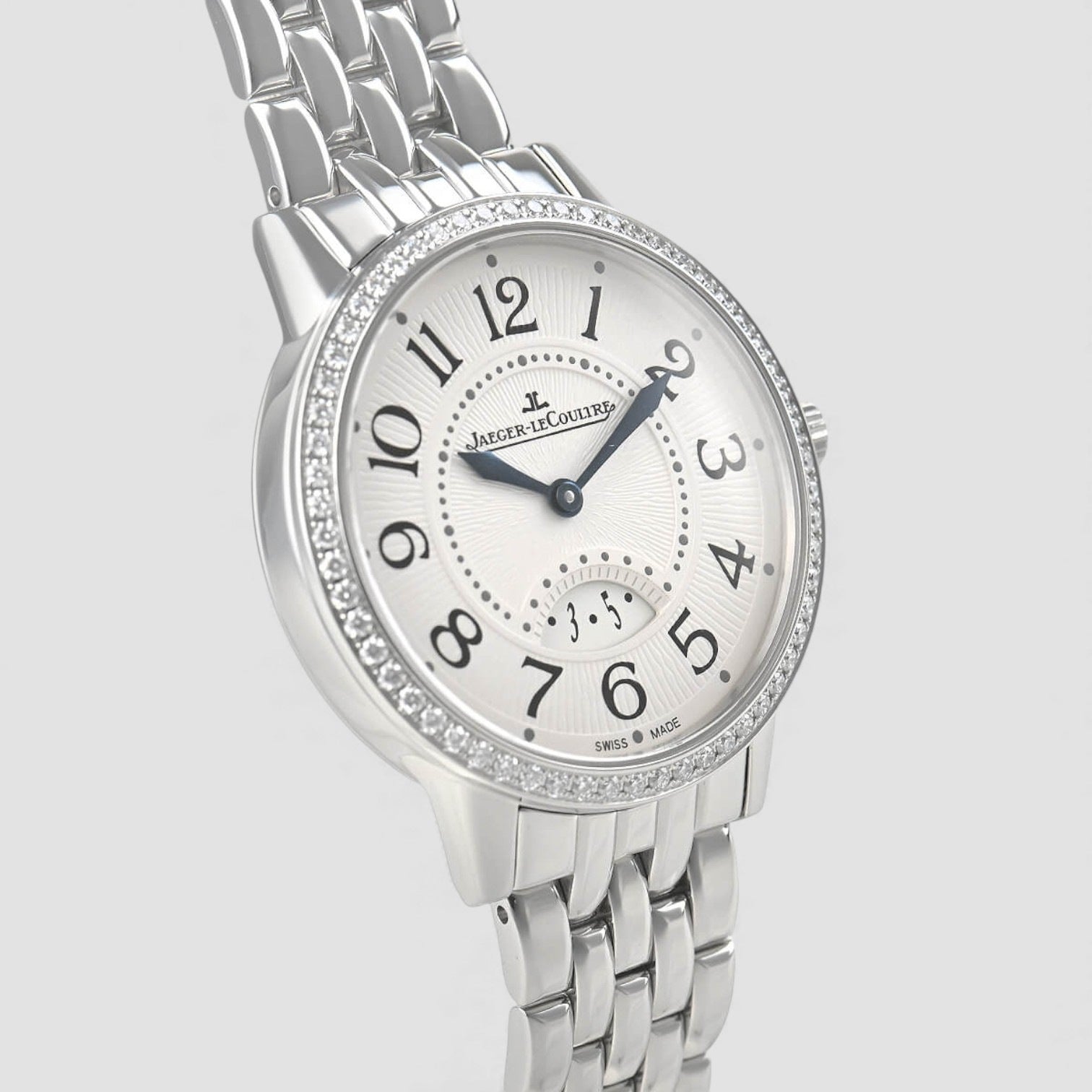 Rendez-Vous White Dial Diamond Bezel Stainless Steel Ladies Watch