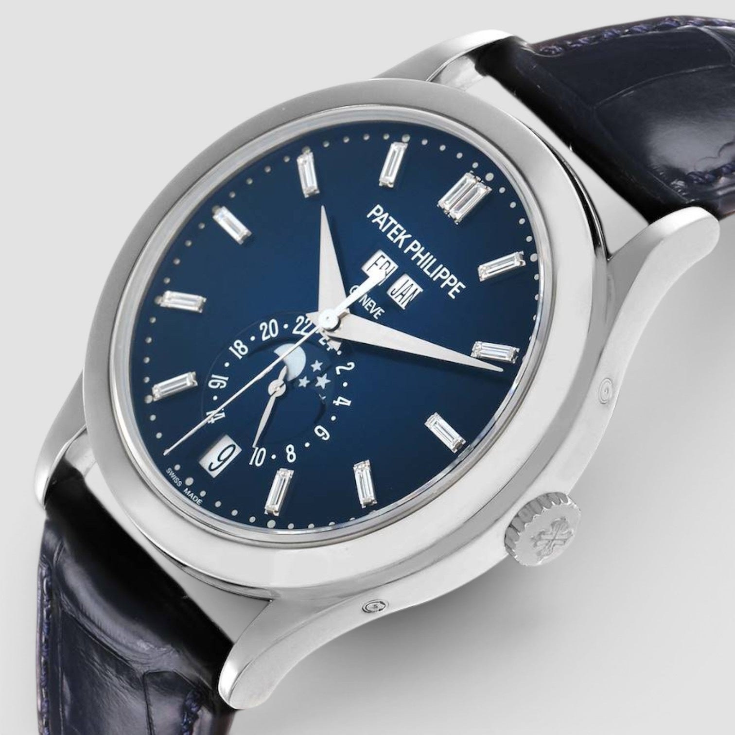 Annual Calendar Blue Dial