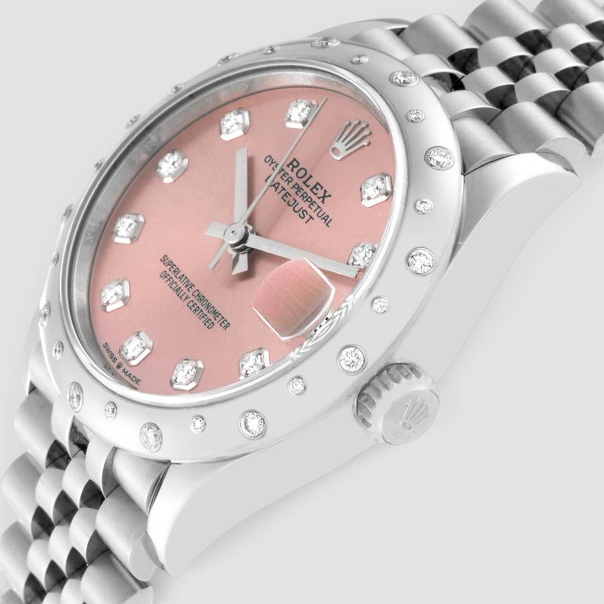 Datejust 31 Pink Diamond Dial Jubilee