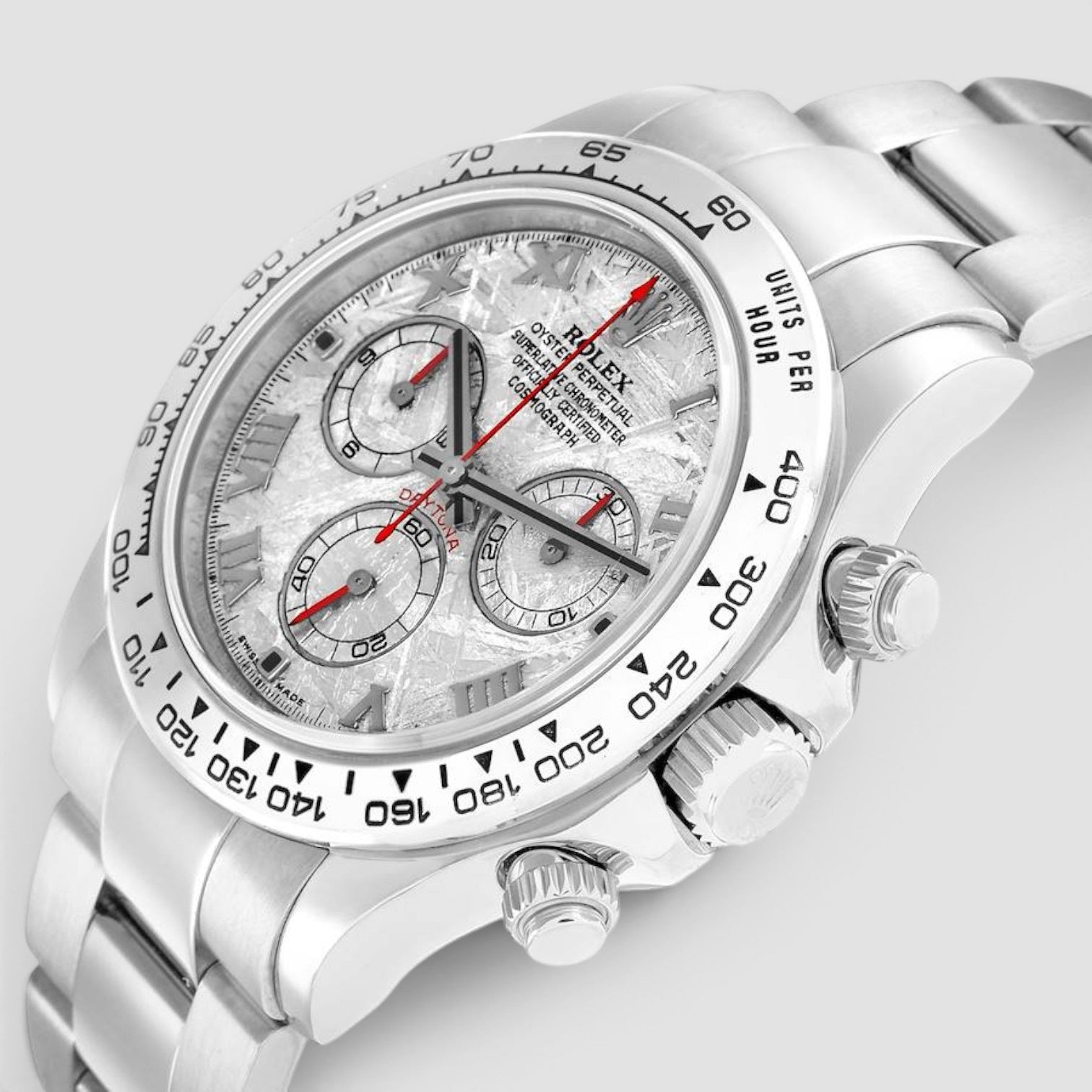 Daytona 40mm 18k White Gold Meteorite Dial