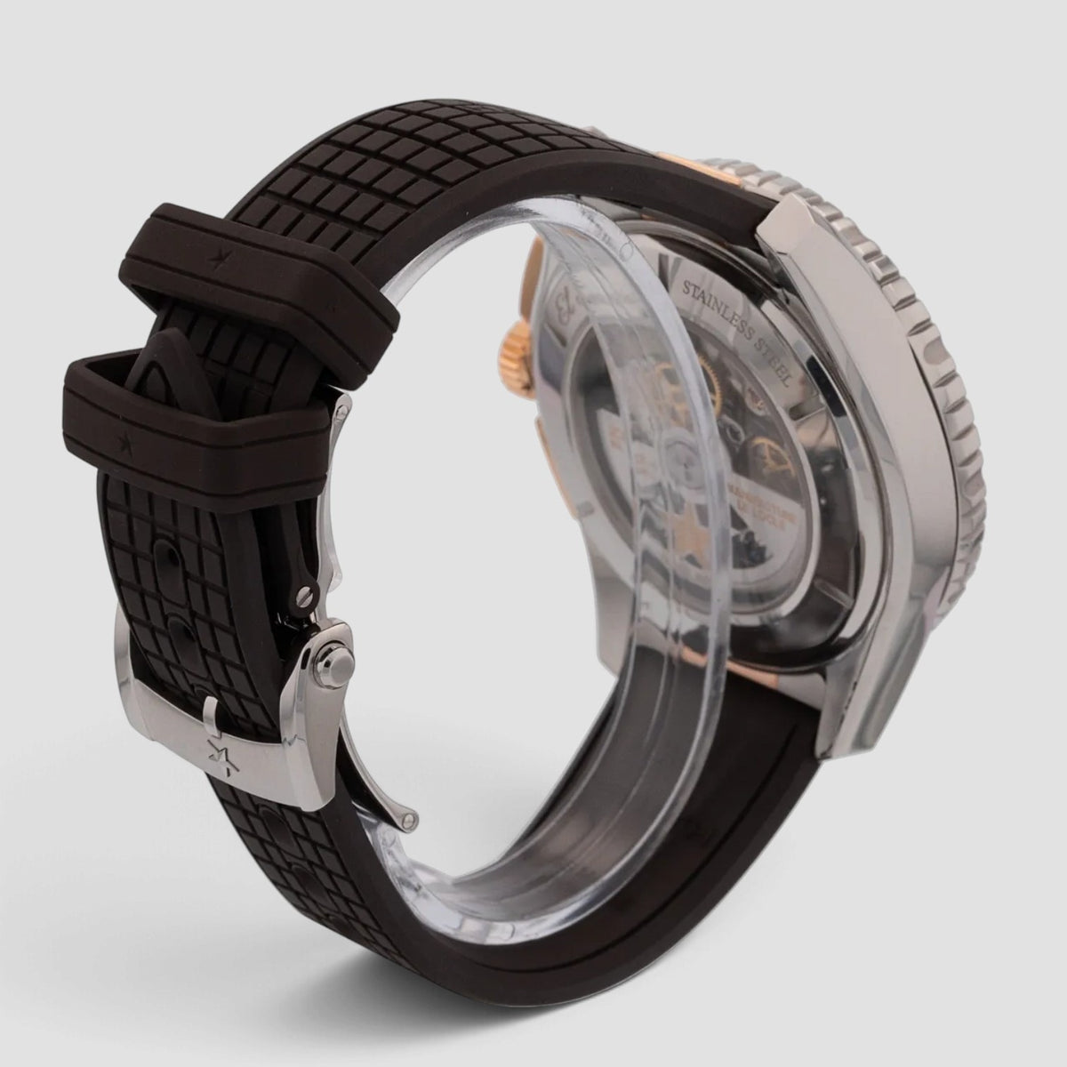 El Primero Stratos Flyback Chronograph Steel & Rose Gold Brown Dial